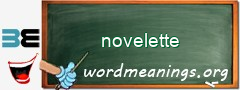 WordMeaning blackboard for novelette